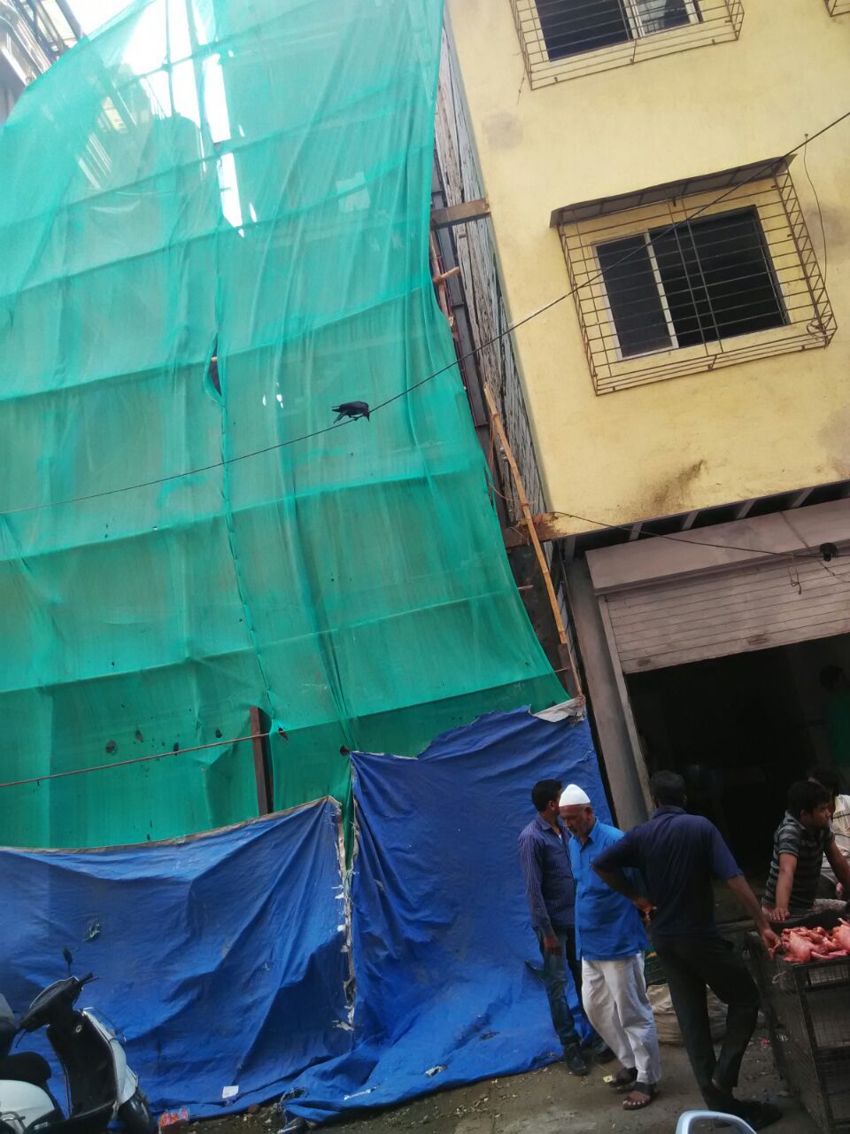 Mafia Illigal Building 96, Zakariya Masjid Street, Bhavnagari Mohalla, Chawal Gulli, Masjid BunIMG-20150604-WA0173